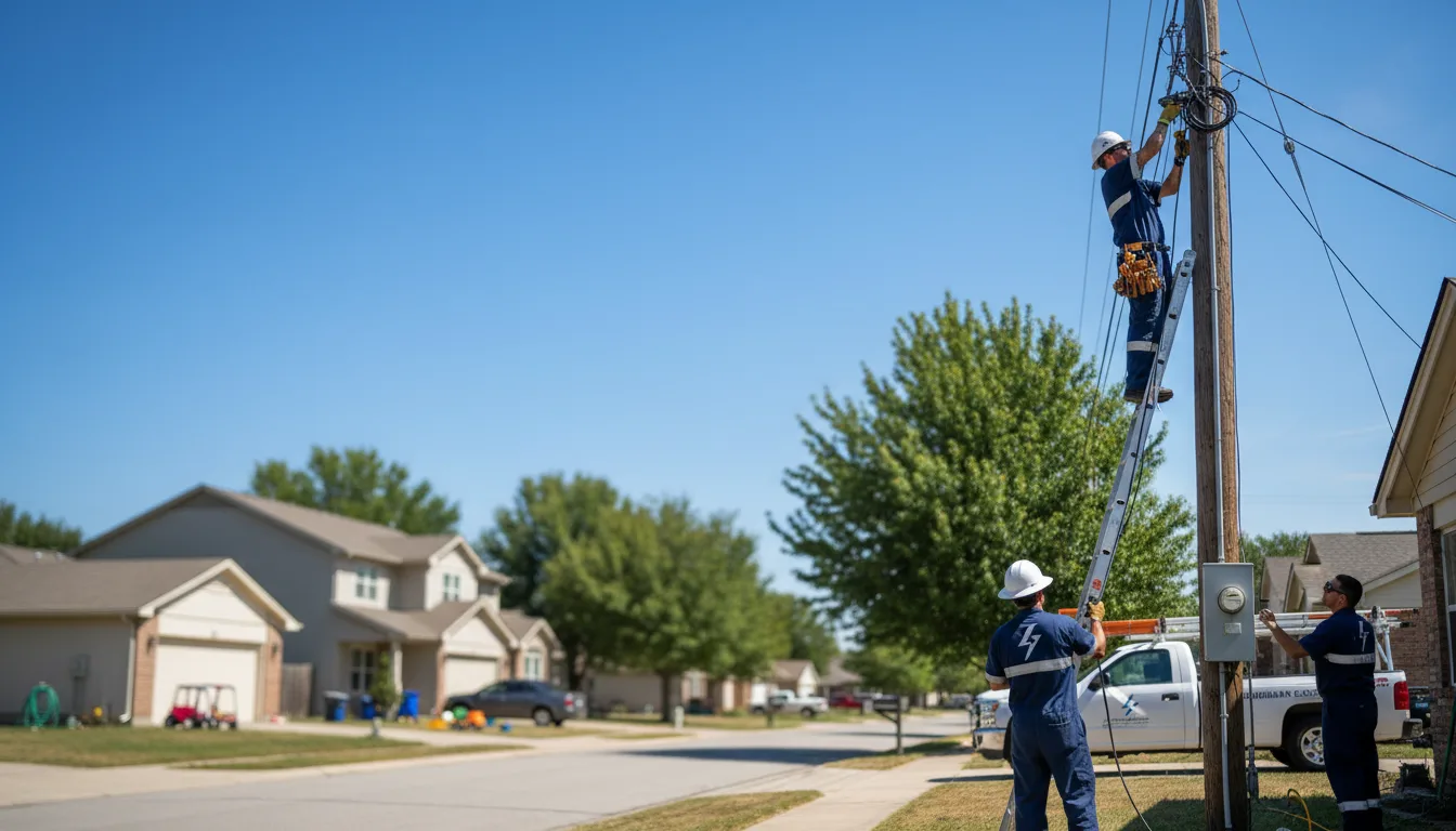Residential electrician providing installation services in Lyons, MI